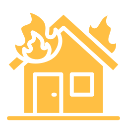 Fire Damage Restoration Icon