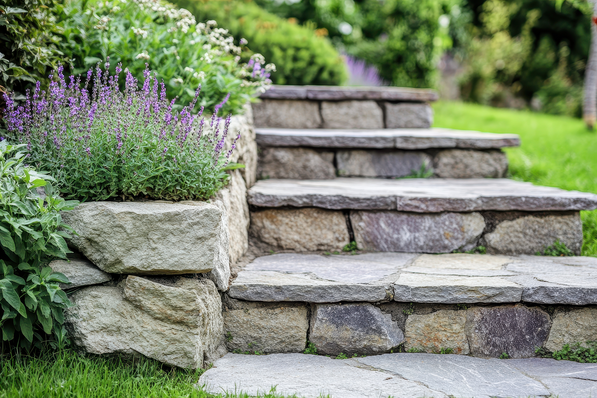 Backyard pavers and landscape lighting in Los Angeles
